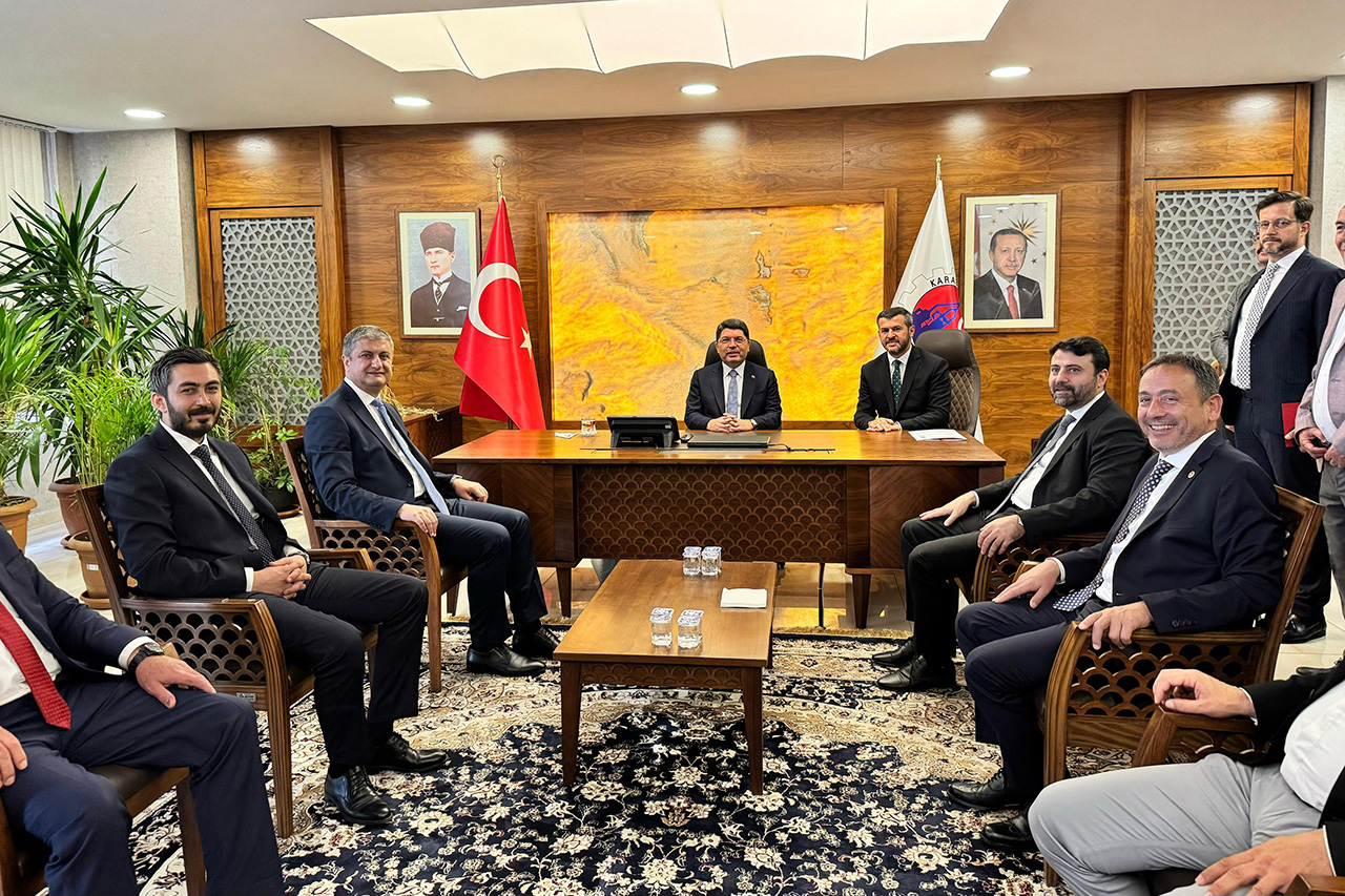 Adalet Bakanı Sayın Yılmaz Tunç’tan Belediye Başkanımız Özkan Çetinkaya’ya Ziyaret