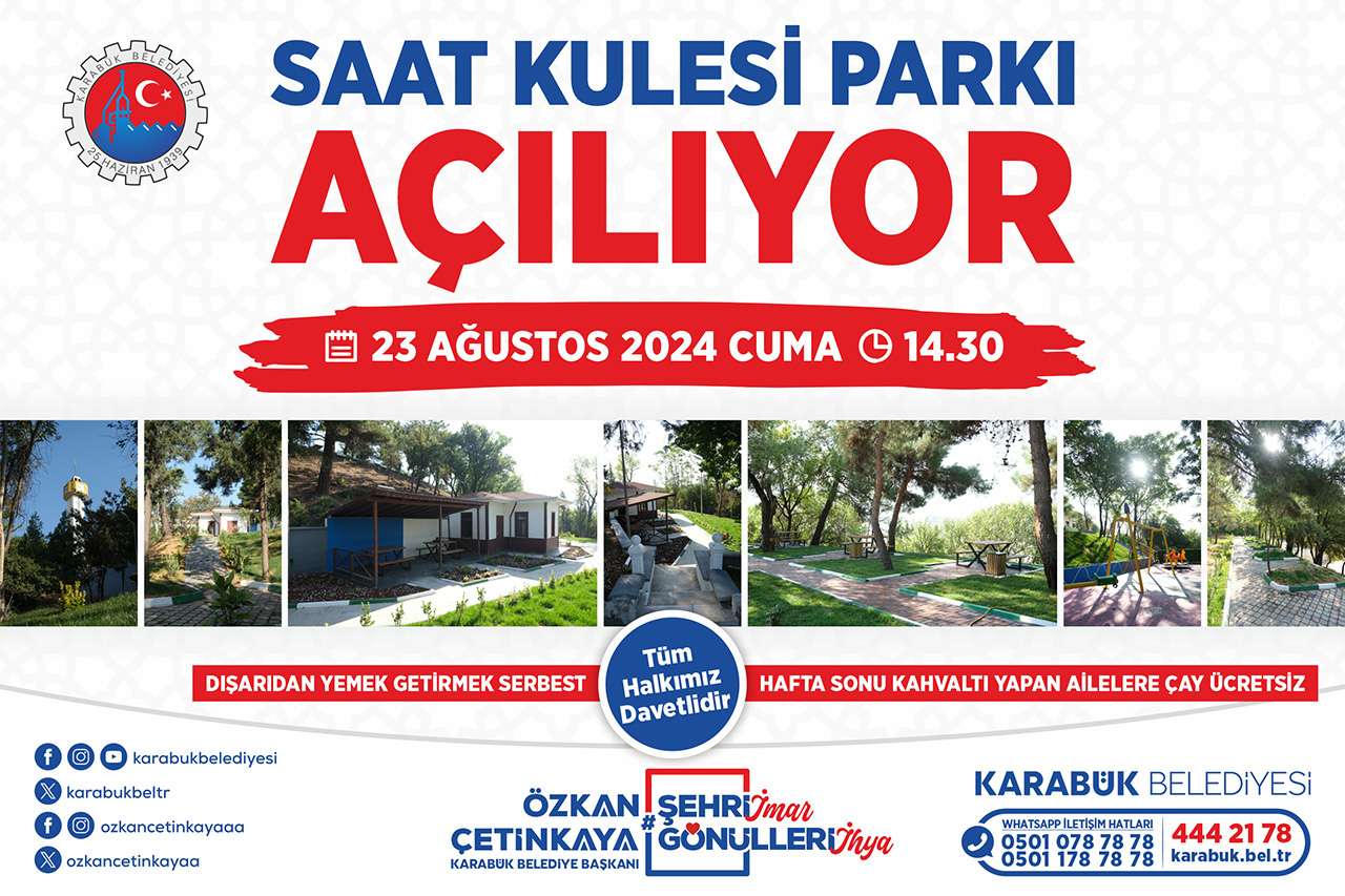 Saat Kulesi Parkı Açılıyor!