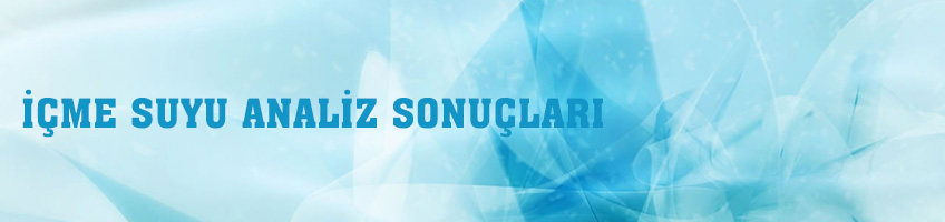 İçme Suyu Analiz Sonuçları