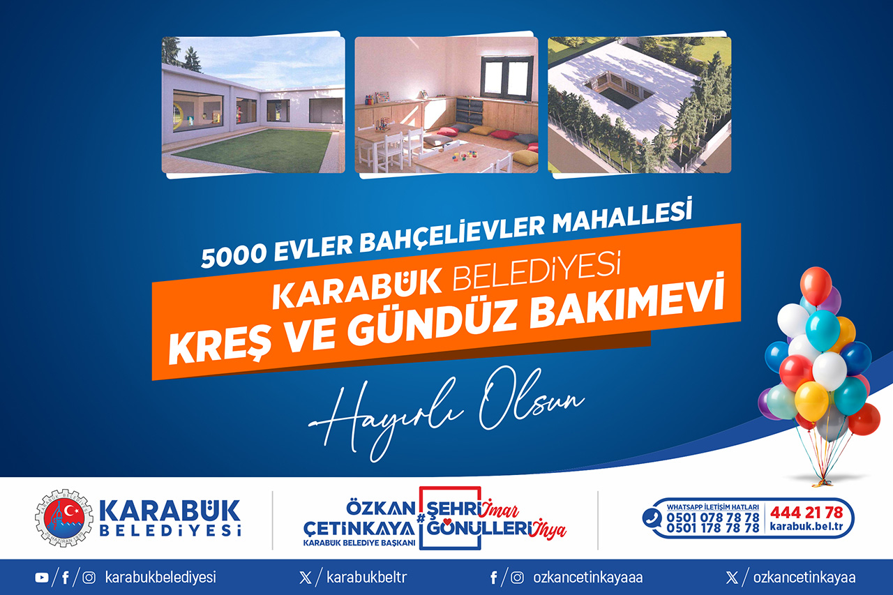 Karabük Belediyesi Kreş ve Gündüz Bakımevi Projesi