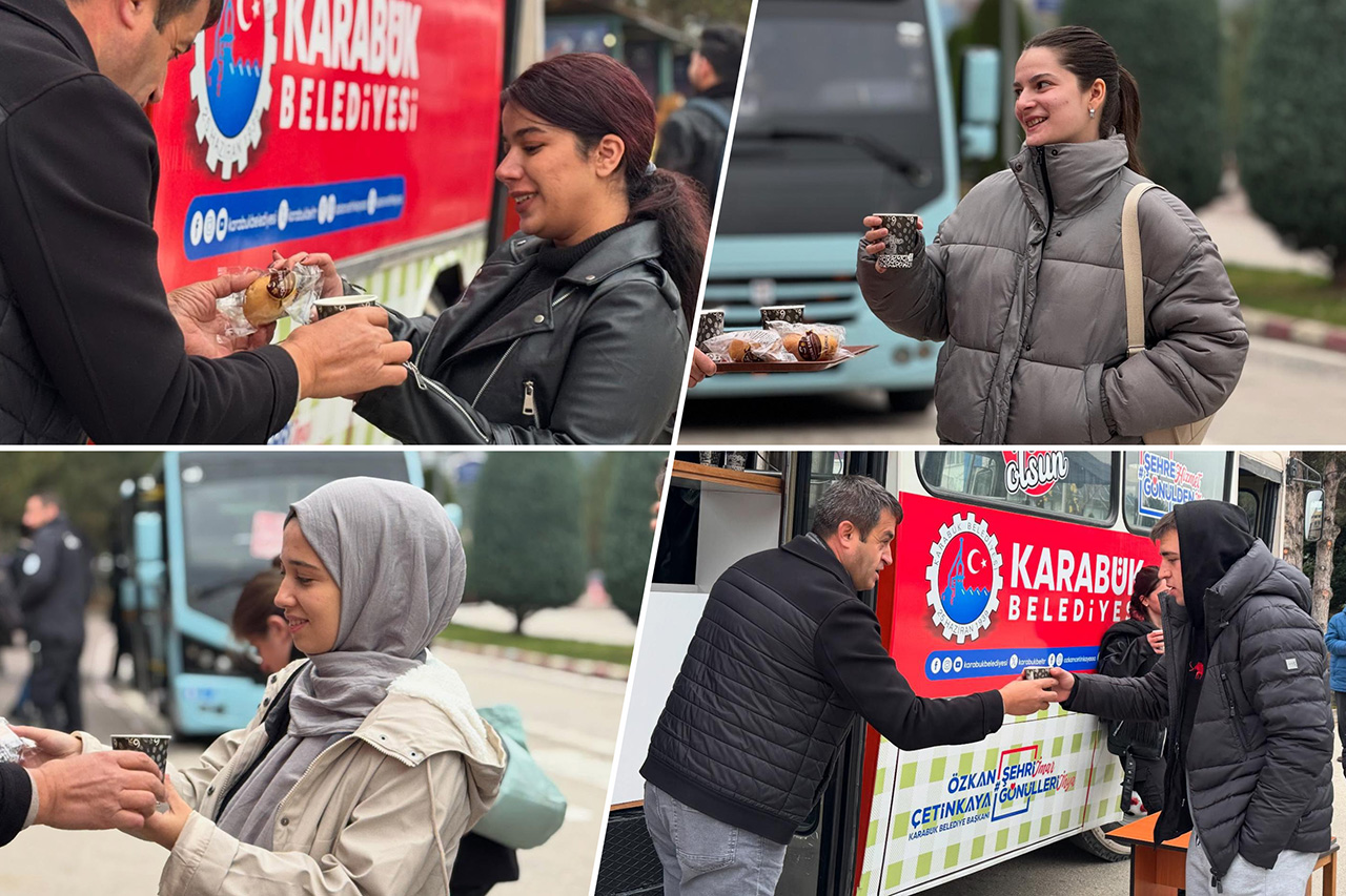 Karabük Belediyesinden Üniversite Öğrencilerine Sıcak Çorba İkramı